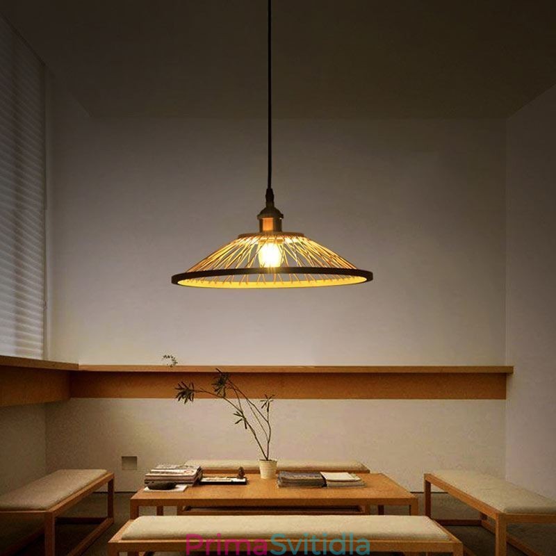 Dome Bamboo Pendant Light Ručně tkané přívěsné světlo