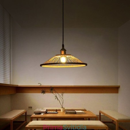 Dome Bamboo Pendant Light Ručně tkané přívěsné světlo Dome Bamboo Pendant Light Ručně tkané přívěsné světlo