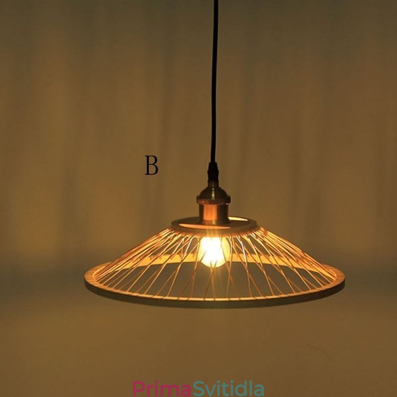 Dome Bamboo Pendant Light Ručně tkané přívěsné světlo