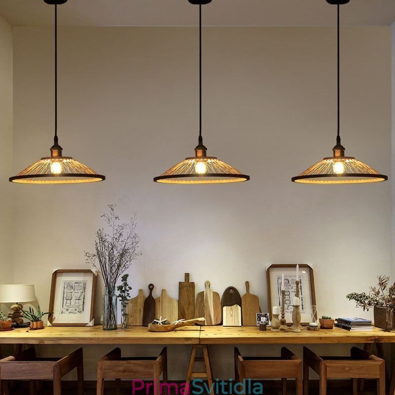 Dome Bamboo Pendant Light Ručně tkané přívěsné světlo
