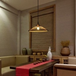 Dome Bamboo Pendant Light Ručně tkané přívěsné světlo