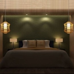 Vizuální komfort bambusové závěsné světlo