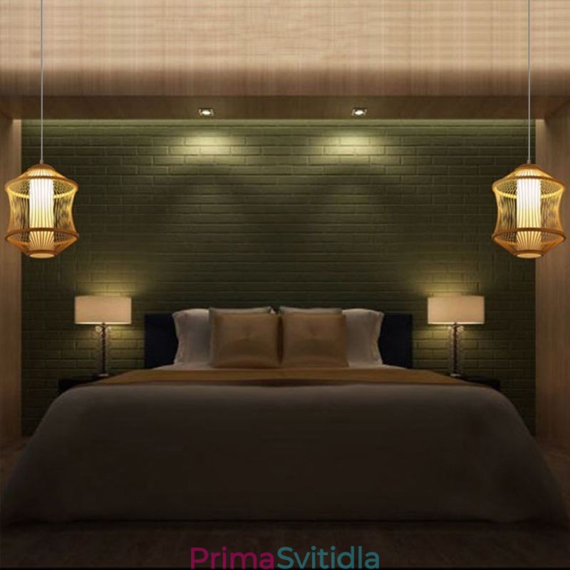 Vizuální komfort bambusové závěsné světlo