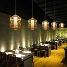 Vizuální komfort bambusové závěsné světlo