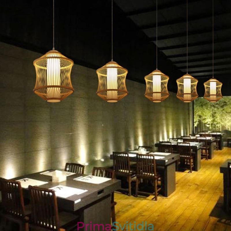 Vizuální komfort bambusové závěsné světlo