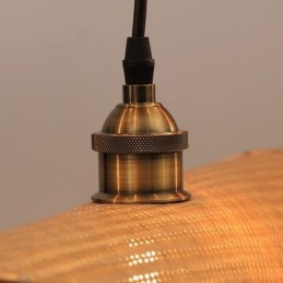 Creative Leaf Pendant Light Současné bambusové závěsné světlo osvětlení čajovny