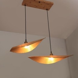 Creative Leaf Pendant Light Současné bambusové závěsné světlo osvětlení čajovny