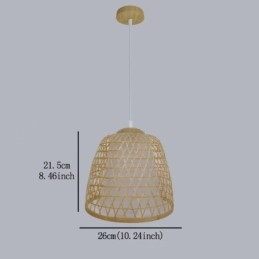 Bambusové závěsné svítidlo Visual Comfort Dome