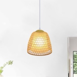 Bambusové závěsné svítidlo Visual Comfort Dome