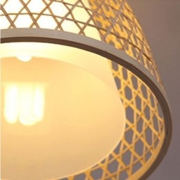 Bambusové závěsné svítidlo Visual Comfort Dome