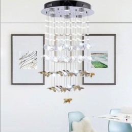 Severské závěsné svítidlo Creative Butterfly Glass závěsné světlo