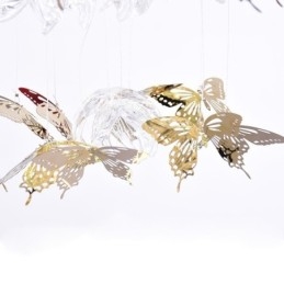 Severské závěsné svítidlo Creative Butterfly Glass závěsné světlo
