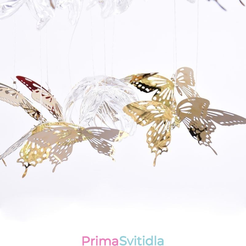 Severské závěsné svítidlo Creative Butterfly Glass závěsné světlo