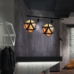 Geometrický přívěsek Světlo ve tvaru diamantu 3D průsvitný design