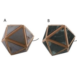 Geometrický přívěsek Světlo ve tvaru diamantu 3D průsvitný design