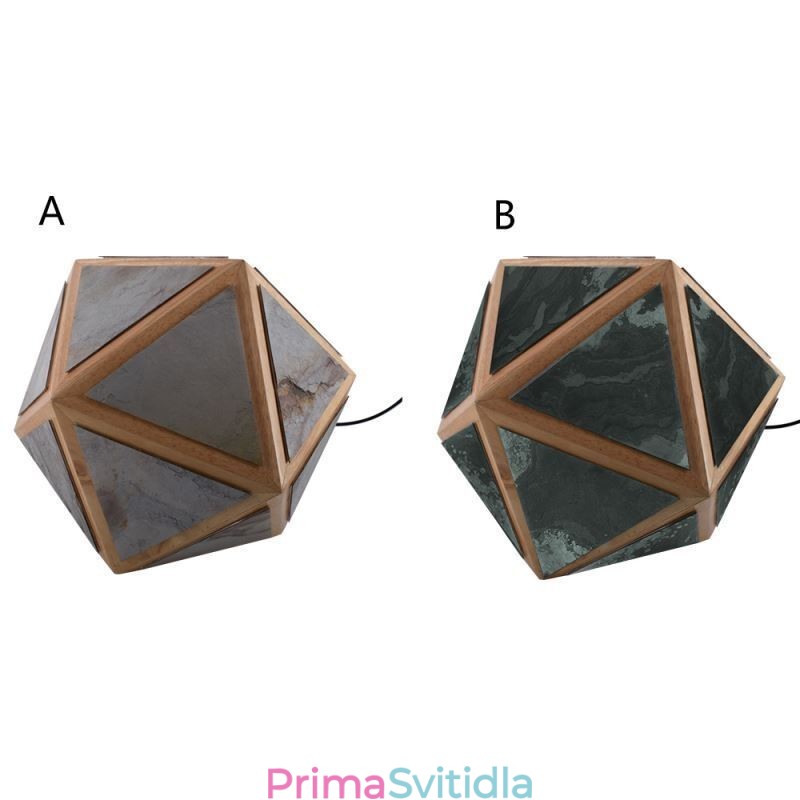 Geometrický přívěsek Světlo ve tvaru diamantu 3D průsvitný design