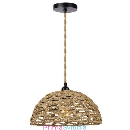 Country Retro přívěsek světlo ručně tkané papírové provazové stínidlo 30cm Country Retro přívěsek světlo ručně tkané papírové provazové stínidlo 30cm