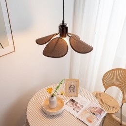 Severské závěsné svítidlo Wabi Sabi Style Látkové stínidlo Dekorativní stropní svítidlo