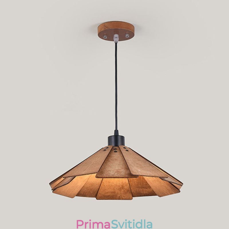 Retro závěsné svítidlo kreativní dřevěné stropní svítidlo