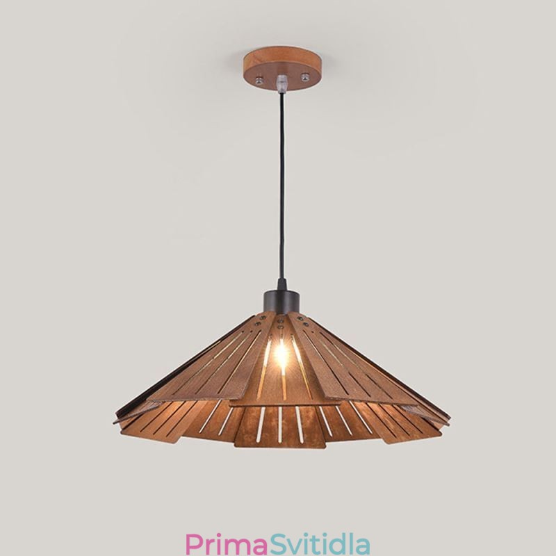 Retro závěsné svítidlo kreativní dřevěné stropní svítidlo