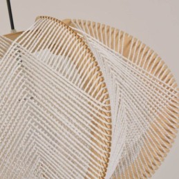 Severské závěsné svítidlo Retro styl Wabi Sabi Ručně vyráběné stropní svítidlo z masivního dřeva