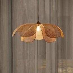 Ratanové závěsné svítidlo Wabi Sabi Styl ručně tkané ratanové stropní svítidlo