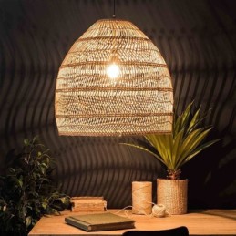 Ručně tkaný přívěsek Light Ratanové závěsné Light Farmhouse