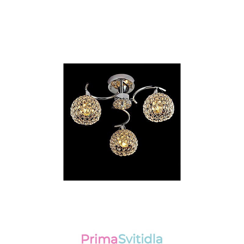 Moderní moderní křišťálově galvanicky pokovené kovové závěsné světlo pro zapuštěnou montáž