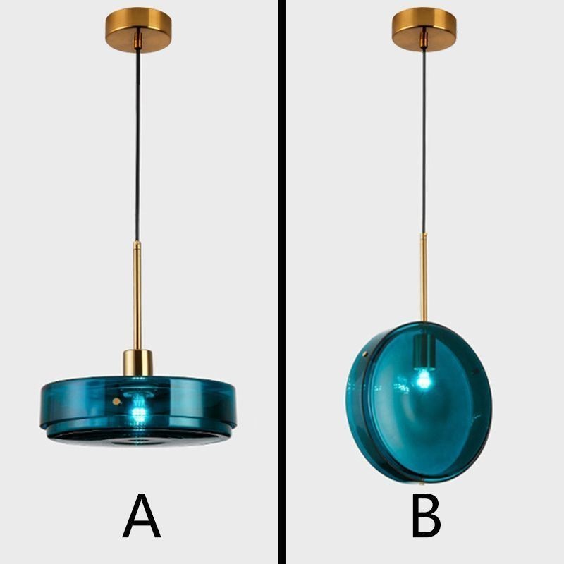 Kulaté dortové skleněné závěsné svítidlo Moderní minimalistické kované stropní svítidlo