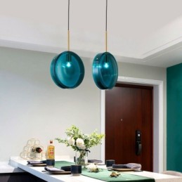 Kulaté dortové skleněné závěsné svítidlo Moderní minimalistické kované stropní svítidlo