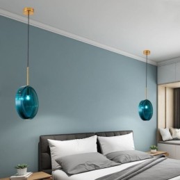 Kulaté dortové skleněné závěsné svítidlo Moderní minimalistické kované stropní svítidlo