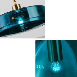 Kulaté dortové skleněné závěsné svítidlo Moderní minimalistické kované stropní svítidlo