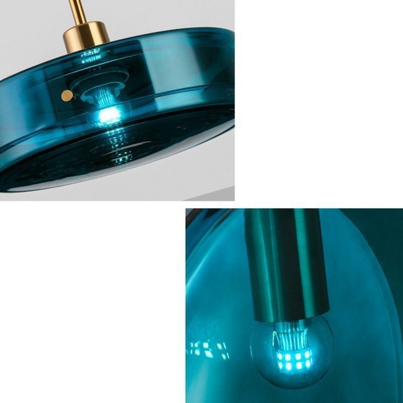 Kulaté dortové skleněné závěsné svítidlo Moderní minimalistické kované stropní svítidlo