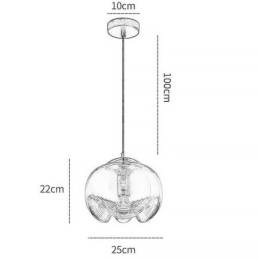 Tyčinkové skleněné závěsné svítidlo Moderní minimalistické kované stropní svítidlo