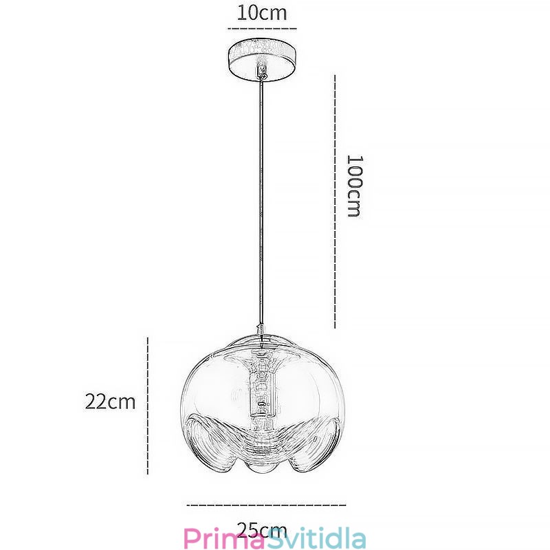 Tyčinkové skleněné závěsné svítidlo Moderní minimalistické kované stropní svítidlo