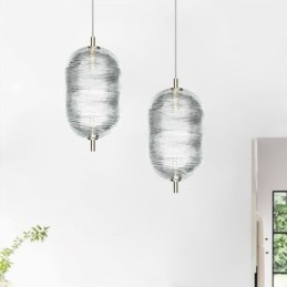 Závěsné svítidlo Water Ripple Moderní minimalistické kované stropní svítidlo