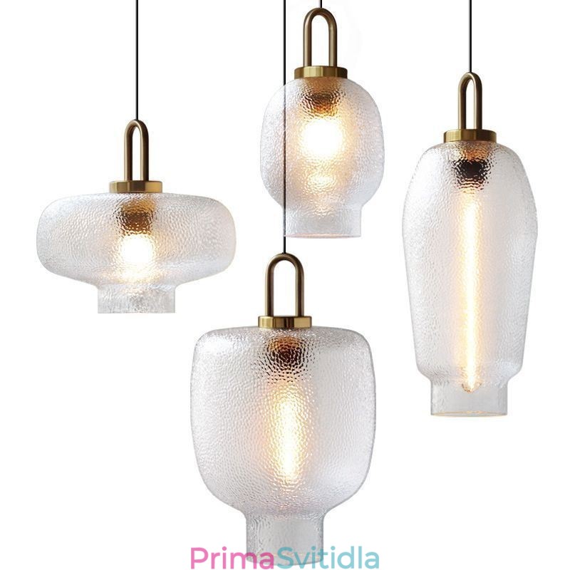 Závěsné svítidlo z matného skla Moderní minimalistické kované stropní svítidlo