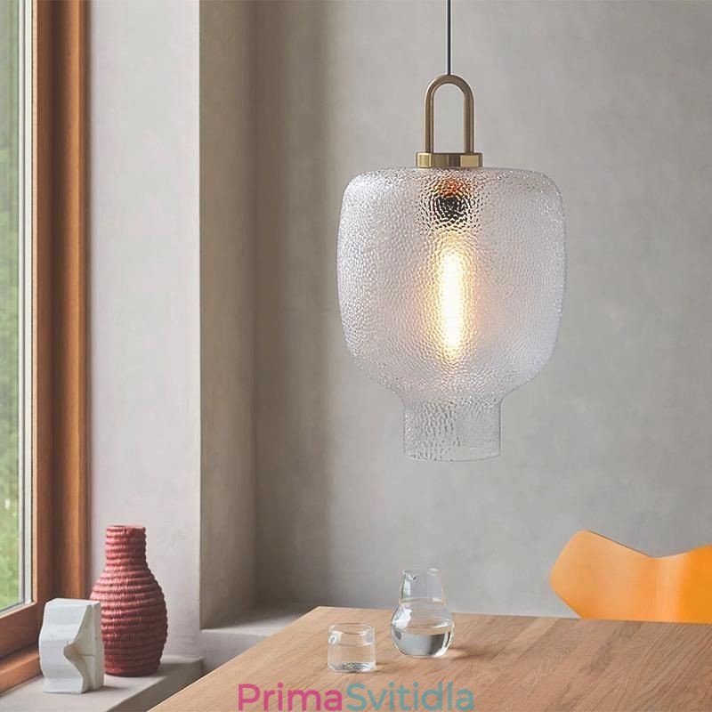 Závěsné svítidlo z matného skla Moderní minimalistické kované stropní svítidlo