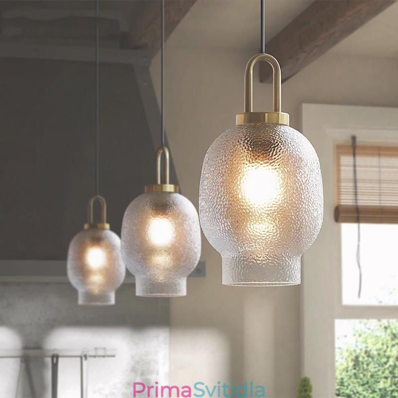 Závěsné svítidlo z matného skla Moderní minimalistické kované stropní svítidlo
