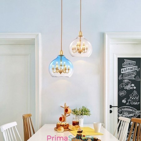Skleněné závěsné svítidlo Moderní minimalistické kované stropní svítidlo 9 světel Skleněné závěsné svítidlo Moderní minimalistické kované stropní svítidlo 9 světel