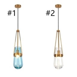 Skleněné závěsné svítidlo Water Drop Moderní minimalistické kované malé stropní svítidlo