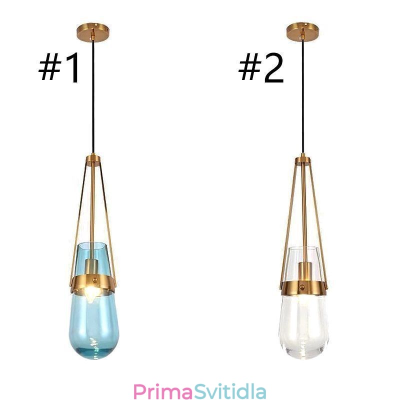 Skleněné závěsné svítidlo Water Drop Moderní minimalistické kované malé stropní svítidlo