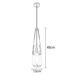 Skleněné závěsné svítidlo Water Drop Moderní minimalistické kované malé stropní svítidlo