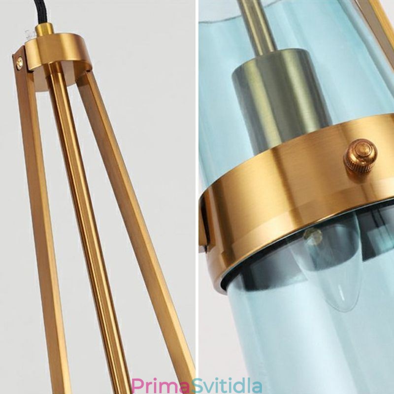 Skleněné závěsné svítidlo Water Drop Moderní minimalistické kované malé stropní svítidlo