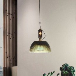 Skládaná sukně Skleněné závěsné svítidlo Moderní minimalistické kované malé stropní svítidlo