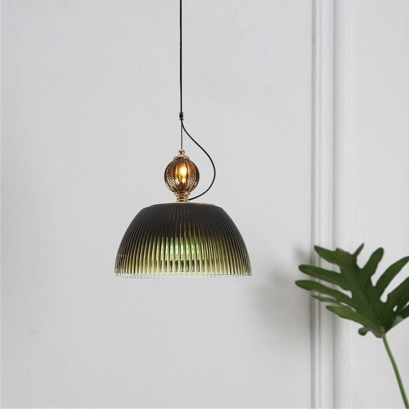 Skládaná sukně Skleněné závěsné svítidlo Moderní minimalistické kované malé stropní svítidlo