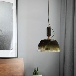 Skládaná sukně Skleněné závěsné svítidlo Moderní minimalistické kované malé stropní svítidlo