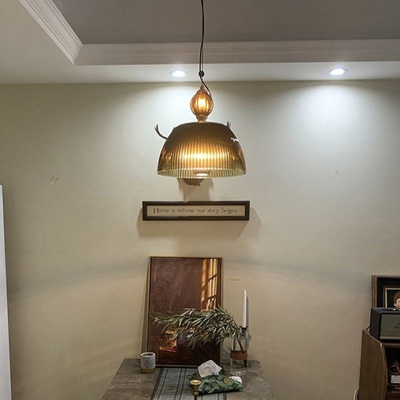 Skládaná sukně Skleněné závěsné svítidlo Moderní minimalistické kované malé stropní svítidlo