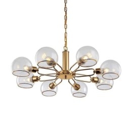 Skleněné závěsné svítidlo Moderní minimalistické kované stropní svítidlo