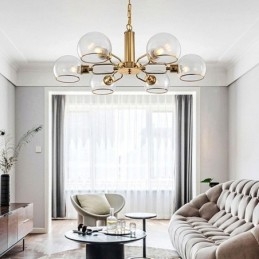 Skleněné závěsné svítidlo Moderní minimalistické kované stropní svítidlo